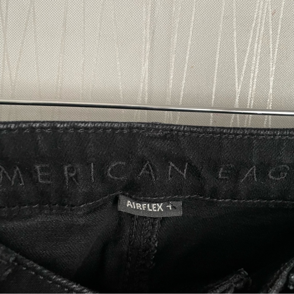 American Eagle AirFlex Skinny Jeans Mens 30x30 Black Stretch Denim Slim Fit - Picture 5 of 10